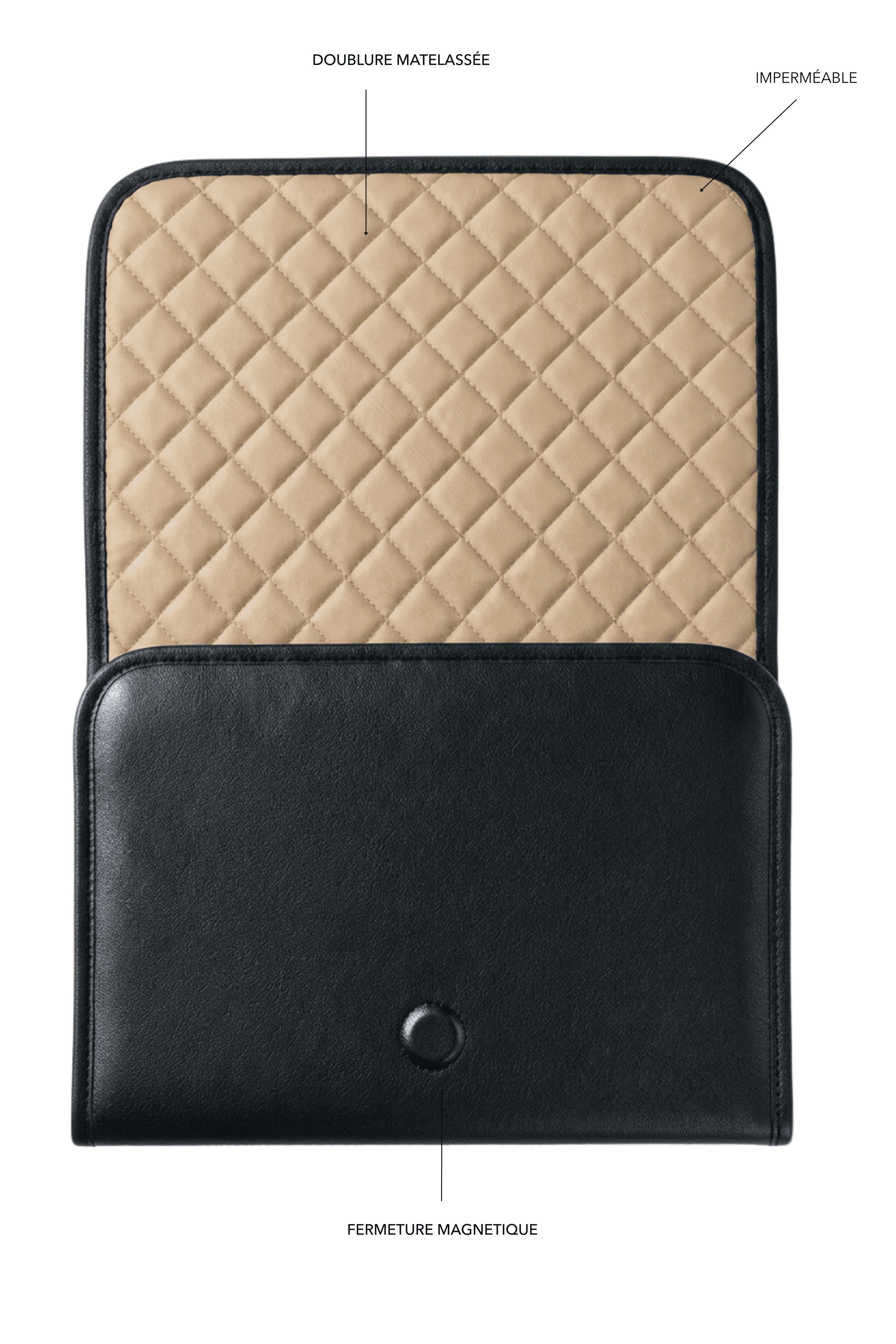 Tapis à langer — Noir Intemporel